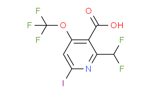 2-(Difluoromethyl)-6-iodo-4-(trifluoromethoxy)pyridine-3-carboxylic acid