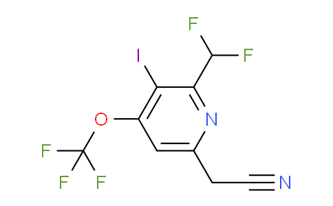 AM150947 | 1805110-77-3 | 2-(Difluoromethyl)-3-iodo-4-(trifluoromethoxy)pyridine-6-acetonitrile