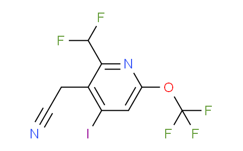AM150955 | 1806032-32-5 | 2-(Difluoromethyl)-4-iodo-6-(trifluoromethoxy)pyridine-3-acetonitrile
