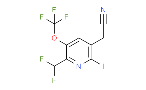 AM150961 | 1804915-21-6 | 2-(Difluoromethyl)-6-iodo-3-(trifluoromethoxy)pyridine-5-acetonitrile