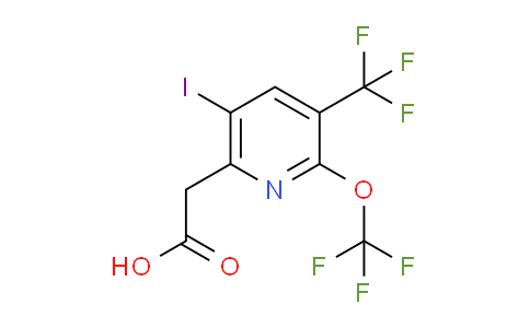 5-Iodo-2-(trifluoromethoxy)-3-(trifluoromethyl)pyridine-6-acetic acid