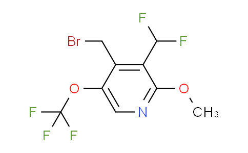4-(Bromomethyl)-3-(difluoromethyl)-2-methoxy-5-(trifluoromethoxy)pyridine