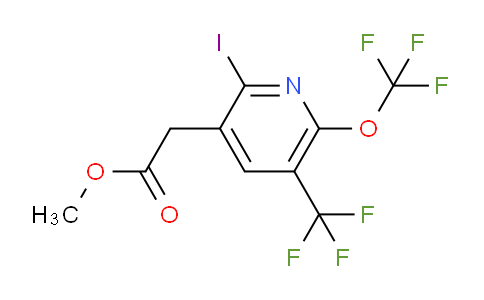 Methyl 2-iodo-6-(trifluoromethoxy)-5-(trifluoromethyl)pyridine-3-acetate
