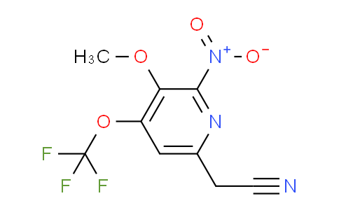 3-Methoxy-2-nitro-4-(trifluoromethoxy)pyridine-6-acetonitrile