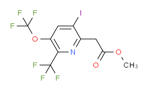 Methyl 3-iodo-5-(trifluoromethoxy)-6-(trifluoromethyl)pyridine-2-acetate