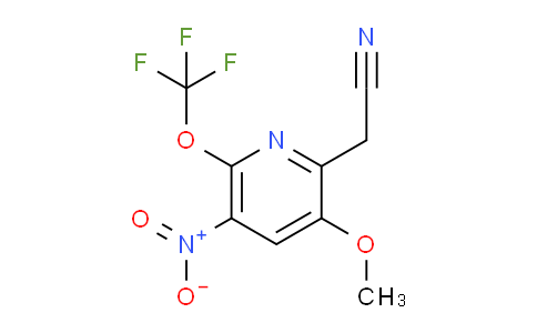 3-Methoxy-5-nitro-6-(trifluoromethoxy)pyridine-2-acetonitrile