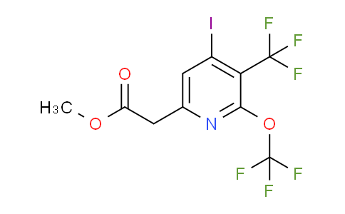 Methyl 4-iodo-2-(trifluoromethoxy)-3-(trifluoromethyl)pyridine-6-acetate