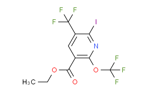 Ethyl 2-iodo-6-(trifluoromethoxy)-3-(trifluoromethyl)pyridine-5-carboxylate