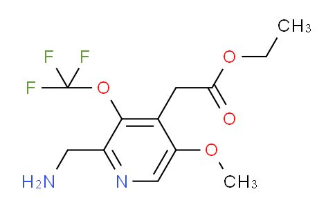 AM151024 | 1804466-86-1 | Ethyl 2-(aminomethyl)-5-methoxy-3-(trifluoromethoxy)pyridine-4-acetate