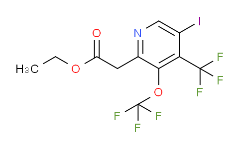 AM151027 | 1804437-82-8 | Ethyl 5-iodo-3-(trifluoromethoxy)-4-(trifluoromethyl)pyridine-2-acetate