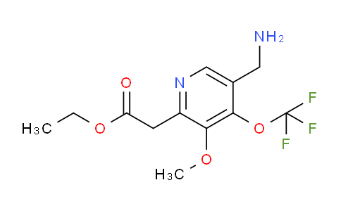 AM151043 | 1804768-45-3 | Ethyl 5-(aminomethyl)-3-methoxy-4-(trifluoromethoxy)pyridine-2-acetate