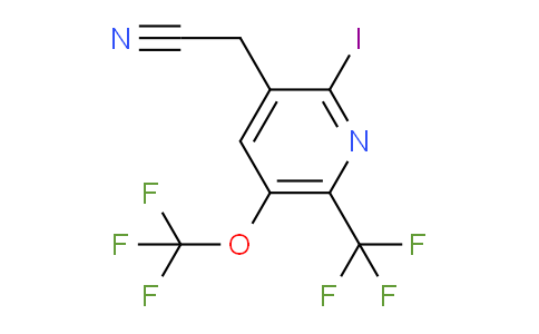2-Iodo-5-(trifluoromethoxy)-6-(trifluoromethyl)pyridine-3-acetonitrile