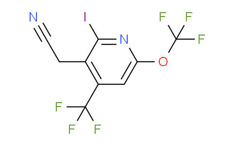 2-Iodo-6-(trifluoromethoxy)-4-(trifluoromethyl)pyridine-3-acetonitrile