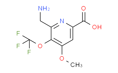 2-(Aminomethyl)-4-methoxy-3-(trifluoromethoxy)pyridine-6-carboxylic acid