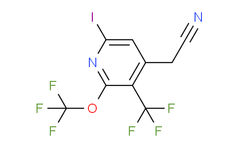 6-Iodo-2-(trifluoromethoxy)-3-(trifluoromethyl)pyridine-4-acetonitrile