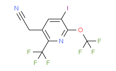 AM151148 | 1804638-08-1 | 3-Iodo-2-(trifluoromethoxy)-6-(trifluoromethyl)pyridine-5-acetonitrile