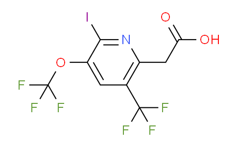 AM151156 | 1805076-27-0 | 2-Iodo-3-(trifluoromethoxy)-5-(trifluoromethyl)pyridine-6-acetic acid