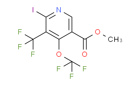 AM151186 | 1804436-68-7 | Methyl 2-iodo-4-(trifluoromethoxy)-3-(trifluoromethyl)pyridine-5-carboxylate