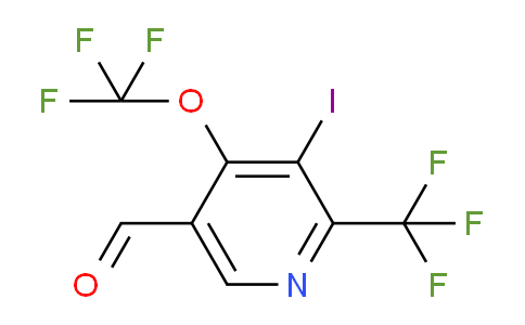 AM151217 | 1804802-15-0 | 3-Iodo-4-(trifluoromethoxy)-2-(trifluoromethyl)pyridine-5-carboxaldehyde