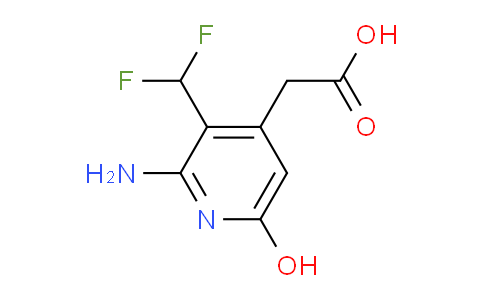 2-Amino-3-(difluoromethyl)-6-hydroxypyridine-4-acetic acid
