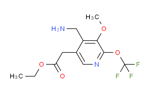 AM151260 | 1805112-35-9 | Ethyl 4-(aminomethyl)-3-methoxy-2-(trifluoromethoxy)pyridine-5-acetate