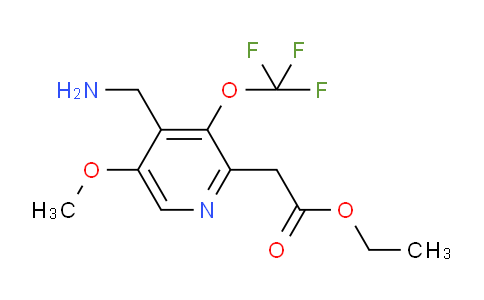 AM151261 | 1804768-53-3 | Ethyl 4-(aminomethyl)-5-methoxy-3-(trifluoromethoxy)pyridine-2-acetate