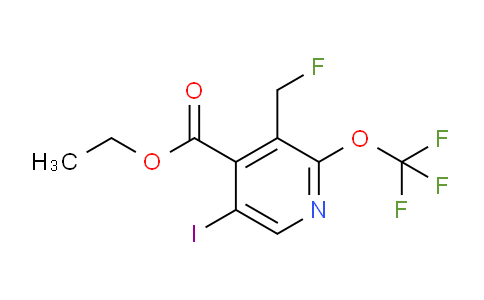 Ethyl 3-(fluoromethyl)-5-iodo-2-(trifluoromethoxy)pyridine-4-carboxylate