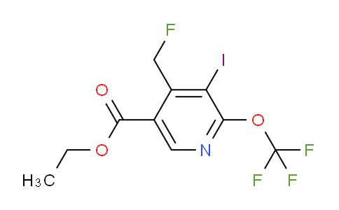 Ethyl 4-(fluoromethyl)-3-iodo-2-(trifluoromethoxy)pyridine-5-carboxylate