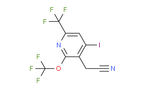 4-Iodo-2-(trifluoromethoxy)-6-(trifluoromethyl)pyridine-3-acetonitrile