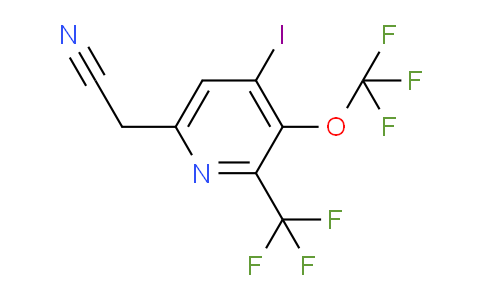 4-Iodo-3-(trifluoromethoxy)-2-(trifluoromethyl)pyridine-6-acetonitrile