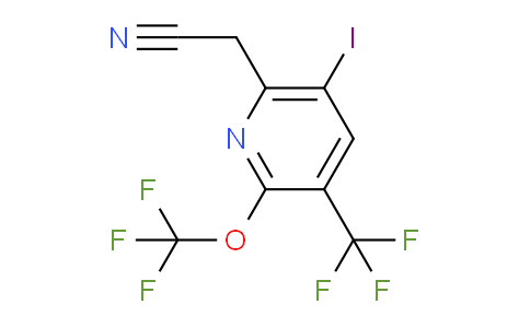 5-Iodo-2-(trifluoromethoxy)-3-(trifluoromethyl)pyridine-6-acetonitrile