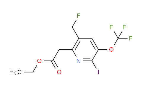 AM151301 | 1805993-88-7 | Ethyl 5-(fluoromethyl)-2-iodo-3-(trifluoromethoxy)pyridine-6-acetate