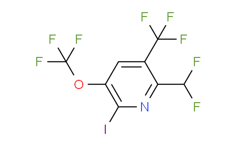 2-(Difluoromethyl)-6-iodo-5-(trifluoromethoxy)-3-(trifluoromethyl)pyridine