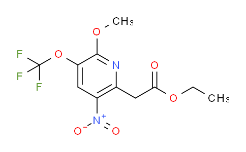 Ethyl 2-methoxy-5-nitro-3-(trifluoromethoxy)pyridine-6-acetate
