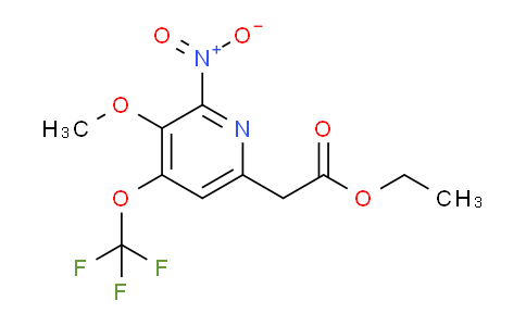 Ethyl 3-methoxy-2-nitro-4-(trifluoromethoxy)pyridine-6-acetate