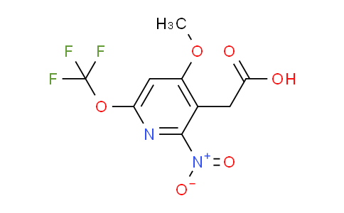 4-Methoxy-2-nitro-6-(trifluoromethoxy)pyridine-3-acetic acid
