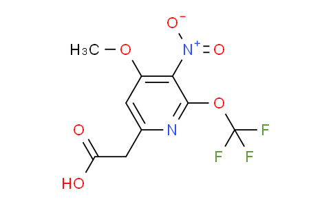 4-Methoxy-3-nitro-2-(trifluoromethoxy)pyridine-6-acetic acid