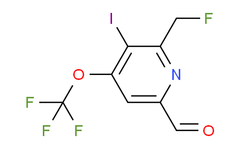 2-(Fluoromethyl)-3-iodo-4-(trifluoromethoxy)pyridine-6-carboxaldehyde