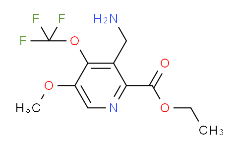 Ethyl 3-(aminomethyl)-5-methoxy-4-(trifluoromethoxy)pyridine-2-carboxylate