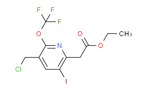 Ethyl 3-(chloromethyl)-5-iodo-2-(trifluoromethoxy)pyridine-6-acetate