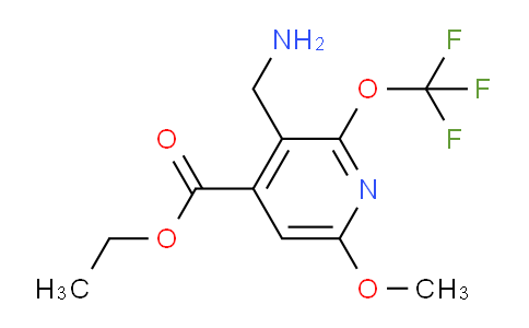 AM151512 | 1804767-04-1 | Ethyl 3-(aminomethyl)-6-methoxy-2-(trifluoromethoxy)pyridine-4-carboxylate