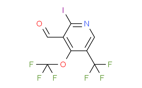 2-Iodo-4-(trifluoromethoxy)-5-(trifluoromethyl)pyridine-3-carboxaldehyde