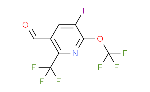 AM151662 | 1804436-35-8 | 3-Iodo-2-(trifluoromethoxy)-6-(trifluoromethyl)pyridine-5-carboxaldehyde