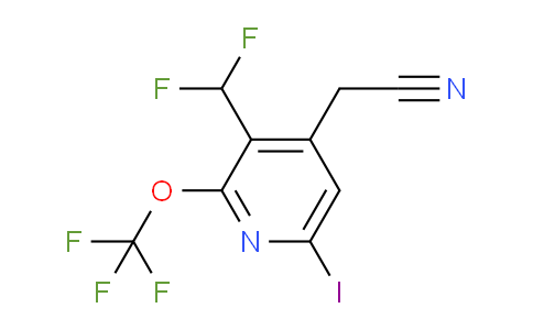 AM151672 | 1806025-36-4 | 3-(Difluoromethyl)-6-iodo-2-(trifluoromethoxy)pyridine-4-acetonitrile