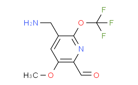 3-(Aminomethyl)-5-methoxy-2-(trifluoromethoxy)pyridine-6-carboxaldehyde