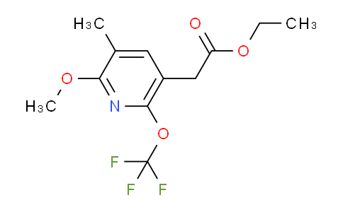 Ethyl 2-methoxy-3-methyl-6-(trifluoromethoxy)pyridine-5-acetate