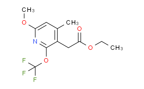 Ethyl 6-methoxy-4-methyl-2-(trifluoromethoxy)pyridine-3-acetate