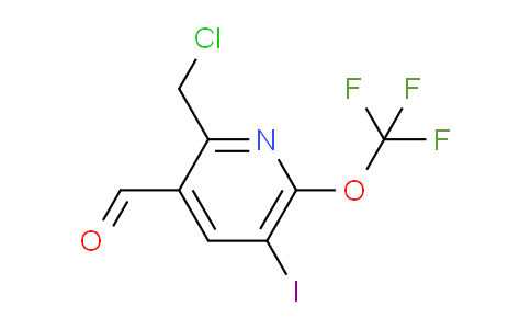2-(Chloromethyl)-5-iodo-6-(trifluoromethoxy)pyridine-3-carboxaldehyde