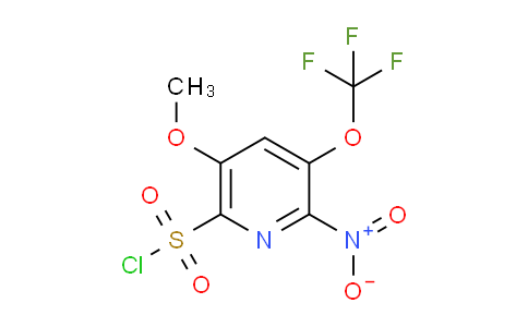 5-Methoxy-2-nitro-3-(trifluoromethoxy)pyridine-6-sulfonyl chloride