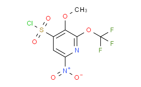 3-Methoxy-6-nitro-2-(trifluoromethoxy)pyridine-4-sulfonyl chloride